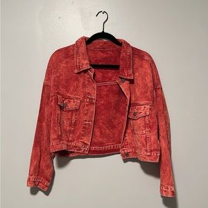 Red Jean Jacket